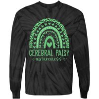 We Wear Green Cerebral Palsy Awareness CP Month Tie-Dye Long Sleeve Shirt