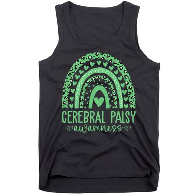 We Wear Green Cerebral Palsy Awareness CP Month Tank Top