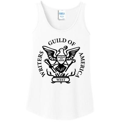 WGA Writers Guild Of America On Strike Anti AI Chatbots Ladies Essential Tank