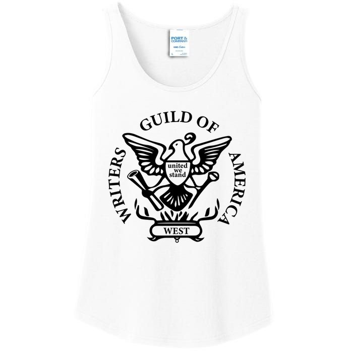 WGA Writers Guild Of America On Strike Anti AI Chatbots Ladies Essential Tank