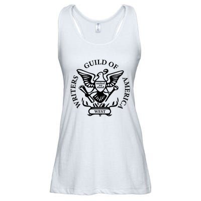 WGA Writers Guild Of America On Strike Anti AI Chatbots Ladies Essential Flowy Tank