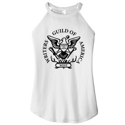 WGA Writers Guild Of America On Strike Anti AI Chatbots Women's Perfect Tri Rocker Tank