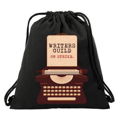 WGA Writers Guild Of America On Strike Anti AI Chatbots Drawstring Bag