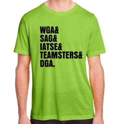 WGA Writers Guild Of America On Strike Anti AI Chatbots Adult ChromaSoft Performance T-Shirt