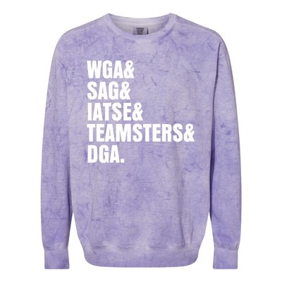 WGA Writers Guild Of America On Strike Anti AI Chatbots Colorblast Crewneck Sweatshirt