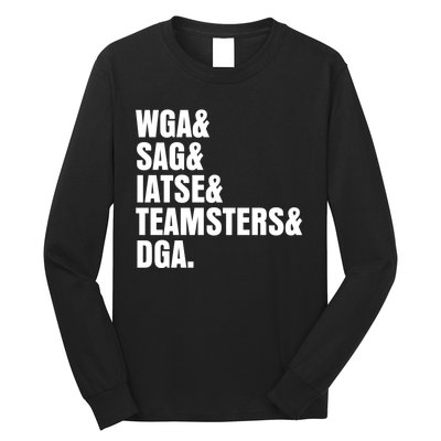 WGA Writers Guild Of America On Strike Anti AI Chatbots Long Sleeve Shirt