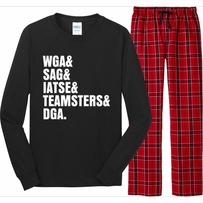 WGA Writers Guild Of America On Strike Anti AI Chatbots Long Sleeve Pajama Set