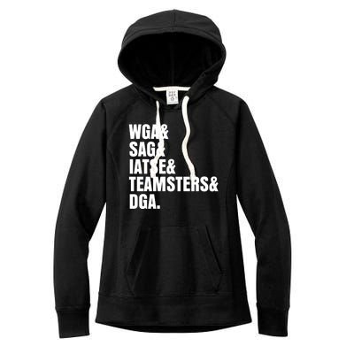 WGA Writers Guild Of America On Strike Anti AI Chatbots Women's Fleece Hoodie