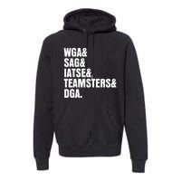 WGA Writers Guild Of America On Strike Anti AI Chatbots Premium Hoodie