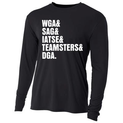 WGA Writers Guild Of America On Strike Anti AI Chatbots Cooling Performance Long Sleeve Crew