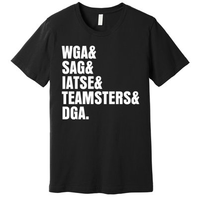 WGA Writers Guild Of America On Strike Anti AI Chatbots Premium T-Shirt