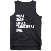 WGA Writers Guild Of America On Strike Anti AI Chatbots Tank Top