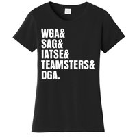 WGA Writers Guild Of America On Strike Anti AI Chatbots Women's T-Shirt