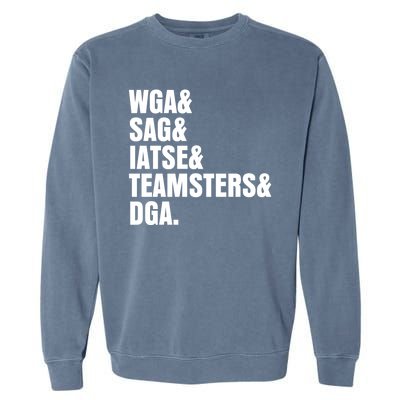 WGA Writers Guild Of America On Strike Anti AI Chatbots Garment-Dyed Sweatshirt