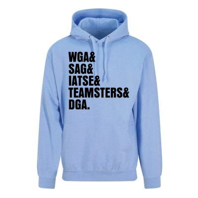 WGA Writers Guild Of America On Strike Anti AI Chatbots Unisex Surf Hoodie