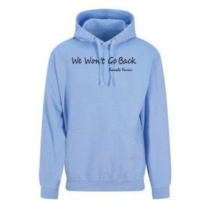 We Wont Go Back Kamala Harris Unisex Surf Hoodie