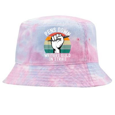 WGA Writers Guild Of America On Strike Anti AI Chatbots Tie-Dyed Bucket Hat