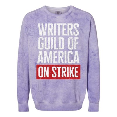 WGA Writers Guild Of America On Strike Anti AI Chatbots Colorblast Crewneck Sweatshirt