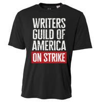 WGA Writers Guild Of America On Strike Anti AI Chatbots Cooling Performance Crew T-Shirt