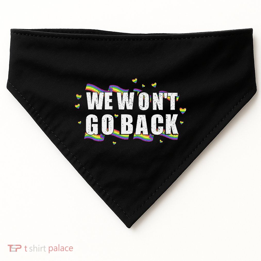 We WonT Go Back Kamala American USA-Made Doggie Bandana