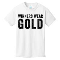 Winners Wear Gold Color War Camp Team Game Competition Kids T-Shirt