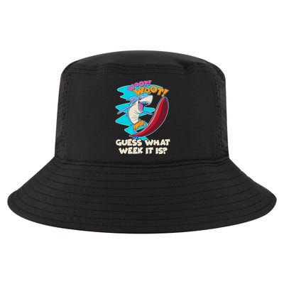 Woot Woot Guess What Week It Is Surfing Shark Cool Comfort Performance Bucket Hat