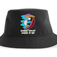 Woot Woot Guess What Week It Is Surfing Shark Sustainable Bucket Hat