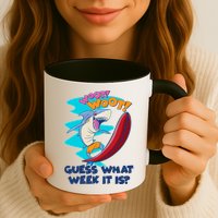 Woot Woot Guess What Week It Is Surfing Shark Mug
