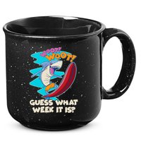 Woot Woot Guess What Week It Is Surfing Shark 15oz Campfire Ceramic Mug