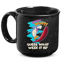 Woot Woot Guess What Week It Is Surfing Shark 15oz Campfire Ceramic Mug