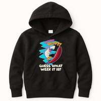 Woot Woot Guess What Week It Is Surfing Shark Kids Hoodie
