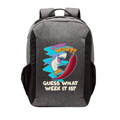 Woot Woot Guess What Week It Is Surfing Shark Vector Backpack