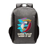 Woot Woot Guess What Week It Is Surfing Shark Vector Backpack