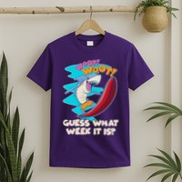 Woot Woot Guess What Week It Is Surfing Shark T-Shirt