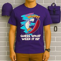 Woot Woot Guess What Week It Is Surfing Shark T-Shirt