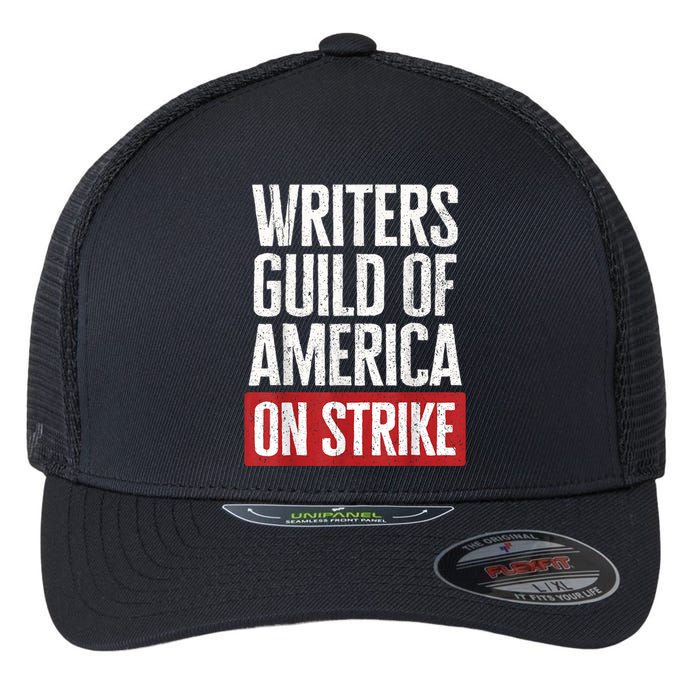 WGA Writers Guild Of America On Strike Anti AI Chatbots Flexfit Unipanel Trucker Cap