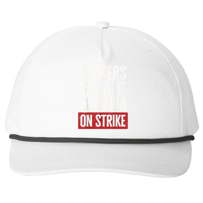 WGA Writers Guild Of America On Strike Anti AI Chatbots Snapback Five-Panel Rope Hat