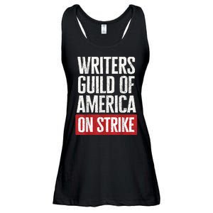 WGA Writers Guild Of America On Strike Anti AI Chatbots Ladies Essential Flowy Tank