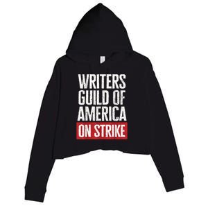 WGA Writers Guild Of America On Strike Anti AI Chatbots Crop Fleece Hoodie