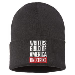 WGA Writers Guild Of America On Strike Anti AI Chatbots Sustainable Knit Beanie