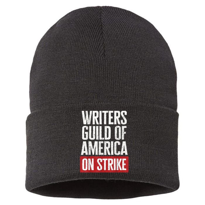 WGA Writers Guild Of America On Strike Anti AI Chatbots Sustainable Knit Beanie