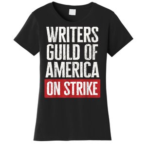 WGA Writers Guild Of America On Strike Anti AI Chatbots Women's T-Shirt