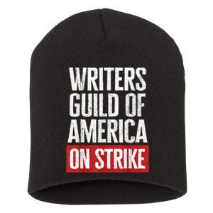 WGA Writers Guild Of America On Strike Anti AI Chatbots Short Acrylic Beanie