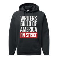 WGA Writers Guild Of America On Strike Anti AI Chatbots Performance Fleece Hoodie