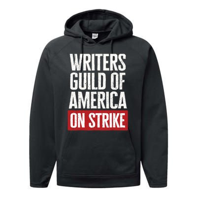 WGA Writers Guild Of America On Strike Anti AI Chatbots Performance Fleece Hoodie