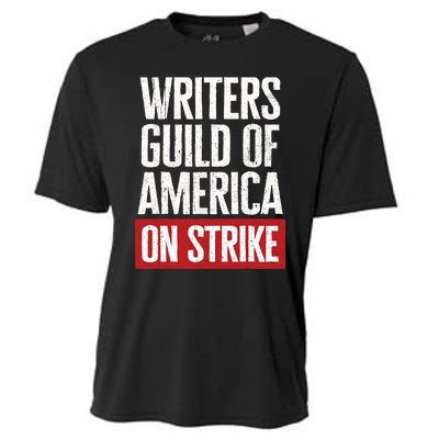 WGA Writers Guild Of America On Strike Anti AI Chatbots Cooling Performance Crew T-Shirt