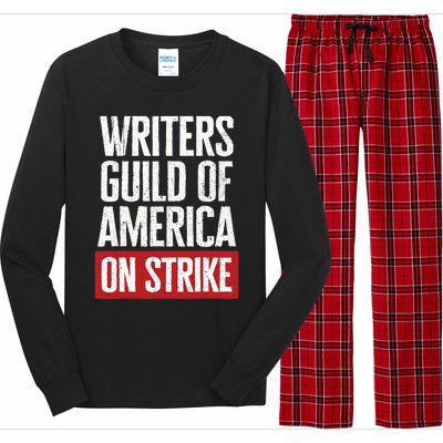 WGA Writers Guild Of America On Strike Anti AI Chatbots Long Sleeve Pajama Set