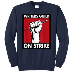 WGA Writers Guild Of America On Strike Anti AI Chatbots Tall Sweatshirt