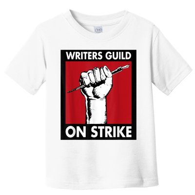 WGA Writers Guild Of America On Strike Anti AI Chatbots Toddler T-Shirt