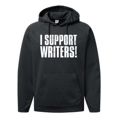 WGA Writers Guild Of America On Strike Anti AI Chatbots Performance Fleece Hoodie